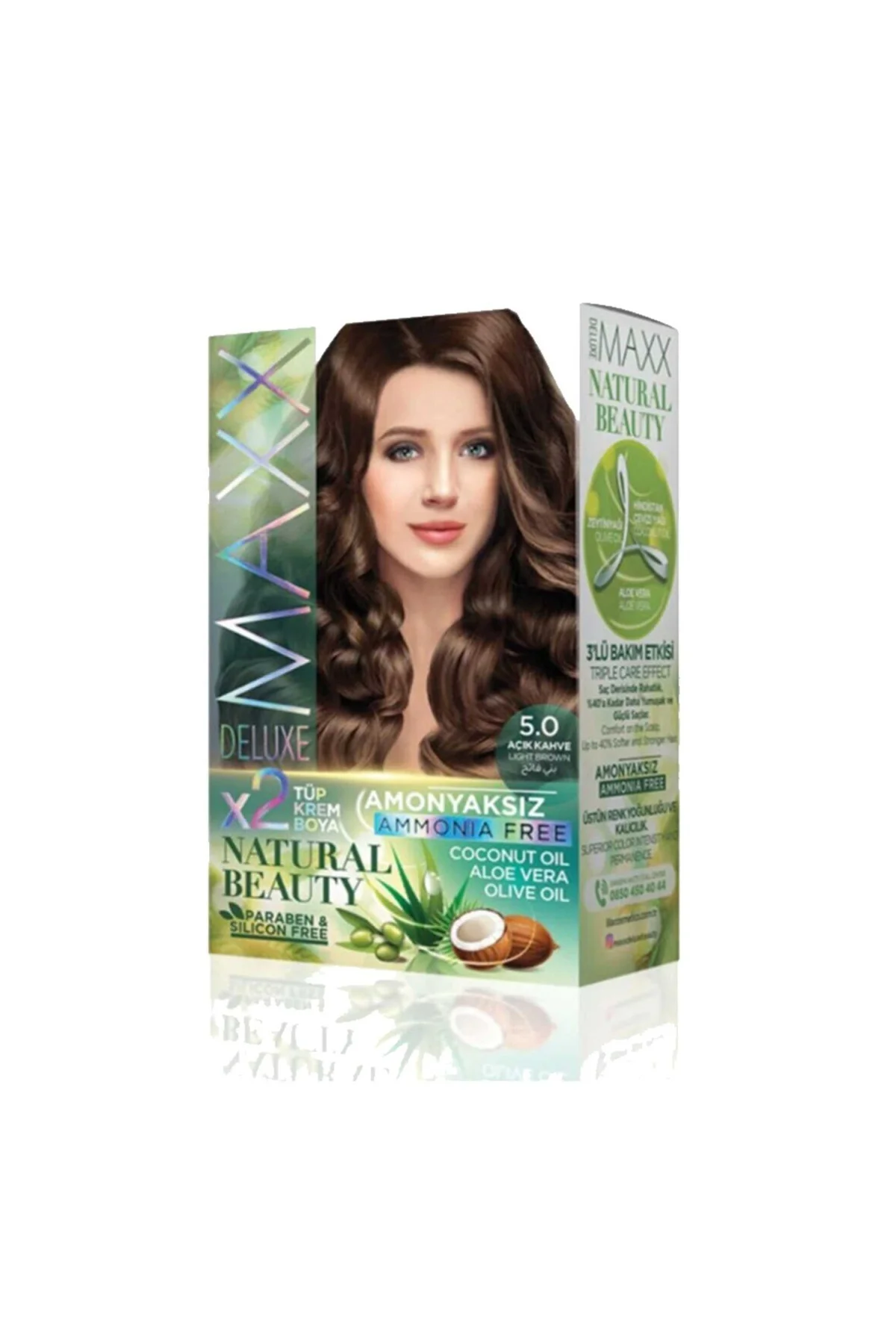 Natural Beauty Amonyaksız Saç Boyası 5.0 Açık Kahve
