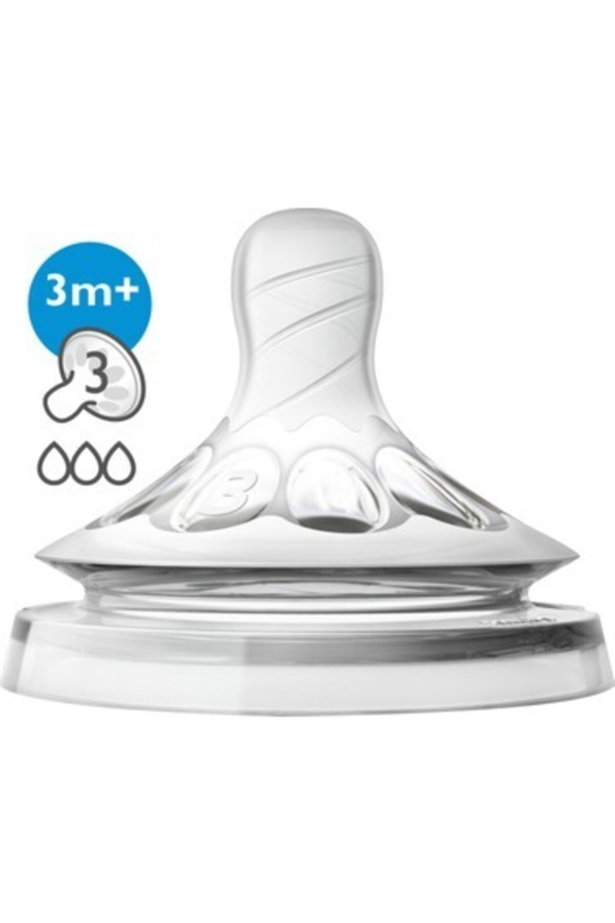 Philips Avent Natural Biberon Emziği Delikli 3 + Ay