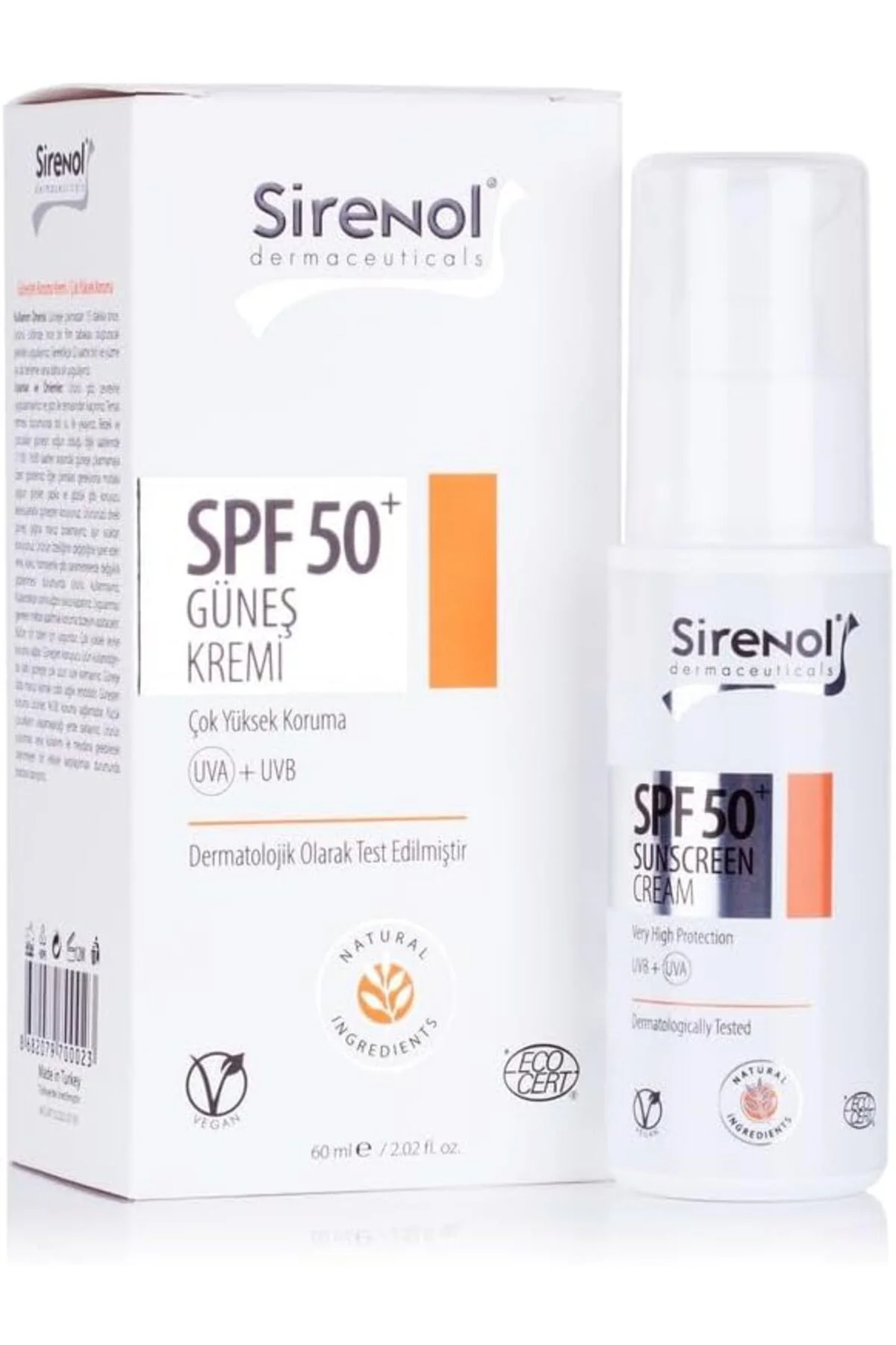 Natural Cadı Fındığı SPF50 Güneş Kremi (Mineral Filtre) 60 ml 129