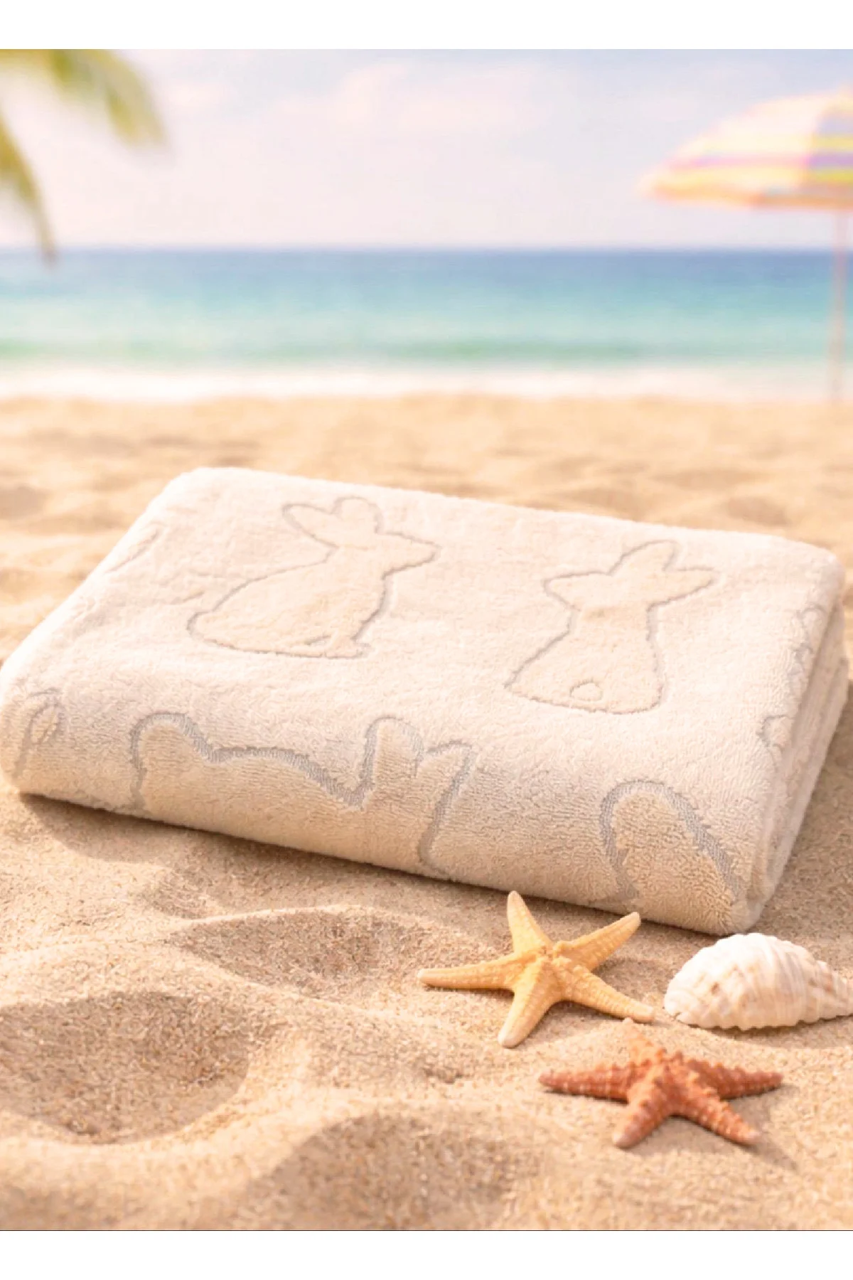 NATURAL DESENLİ VÜCUT HAVLUSU(70X140-1 ADET)