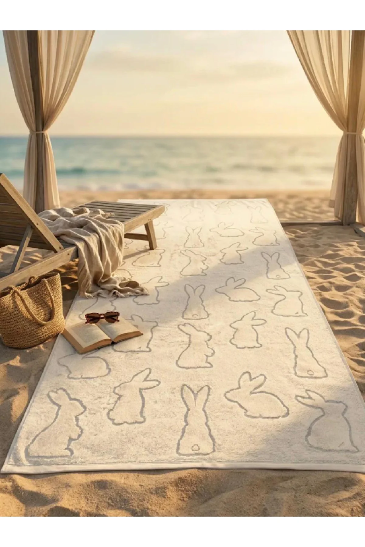 NATURAL DESENLİ VÜCUT HAVLUSU(70X140-1 ADET)