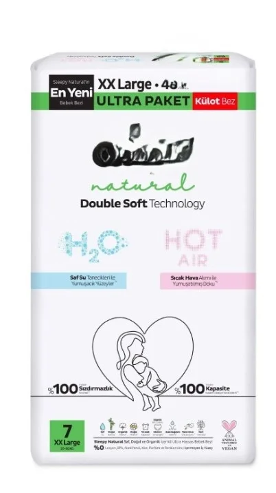 Natural Double Soft Külot Bez Ultra Paket 7 Beden 48 Adet Fiyatı, Yorumları ve Özellikleri