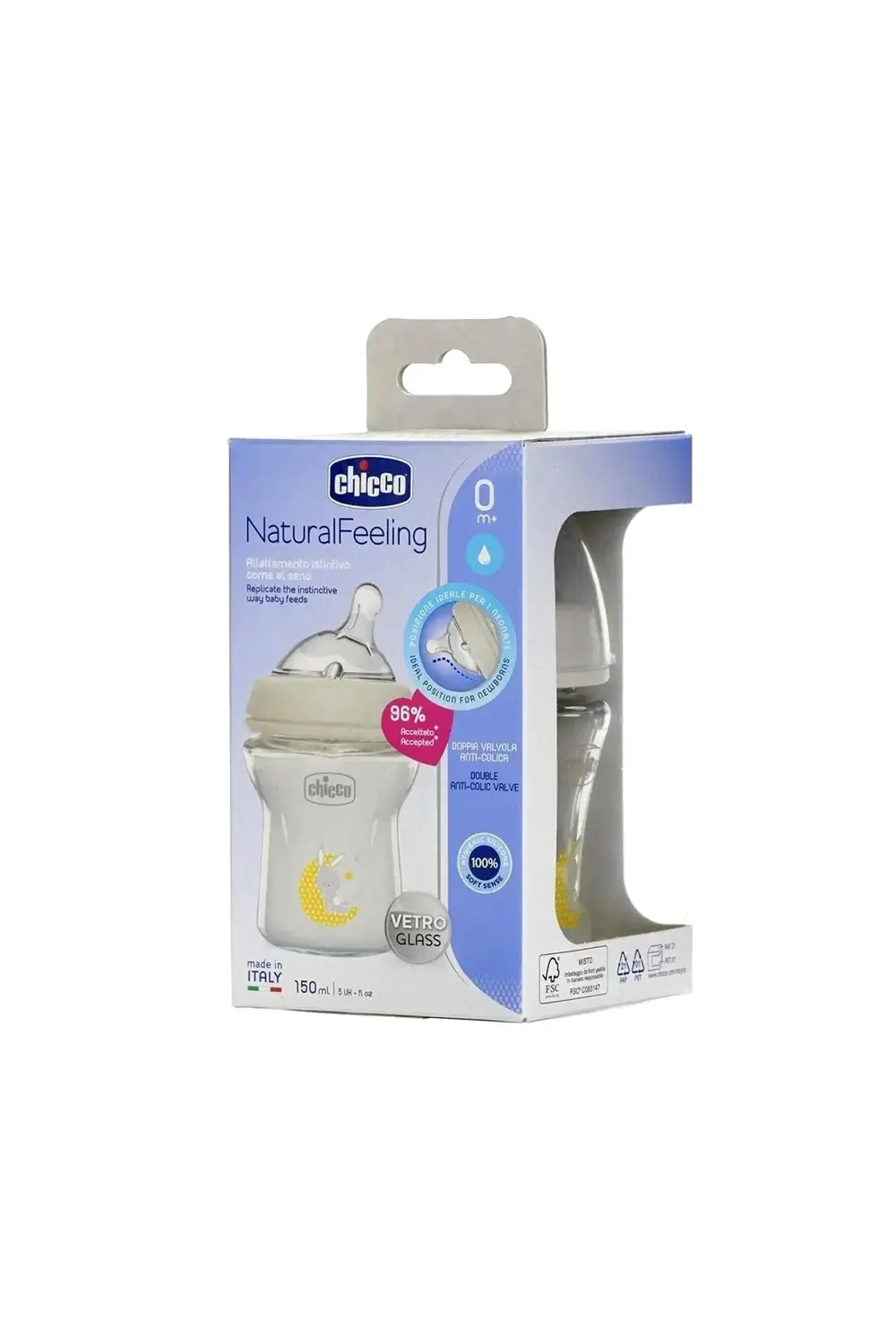 Natural Feeling Cam Biberon 150 ml 0+ Ay ( 1 ADET )