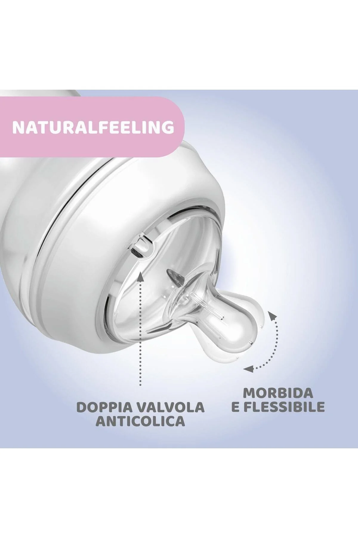Natural Feeling Pp Biberon 330ml Desenli