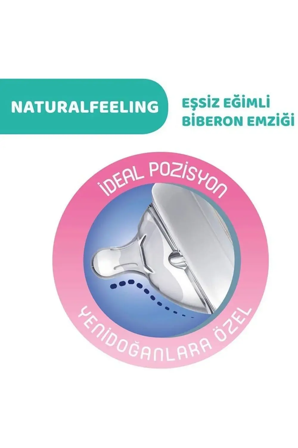 Natural Feeling Pp Biberon Seti 150+250+330 ml Desenli