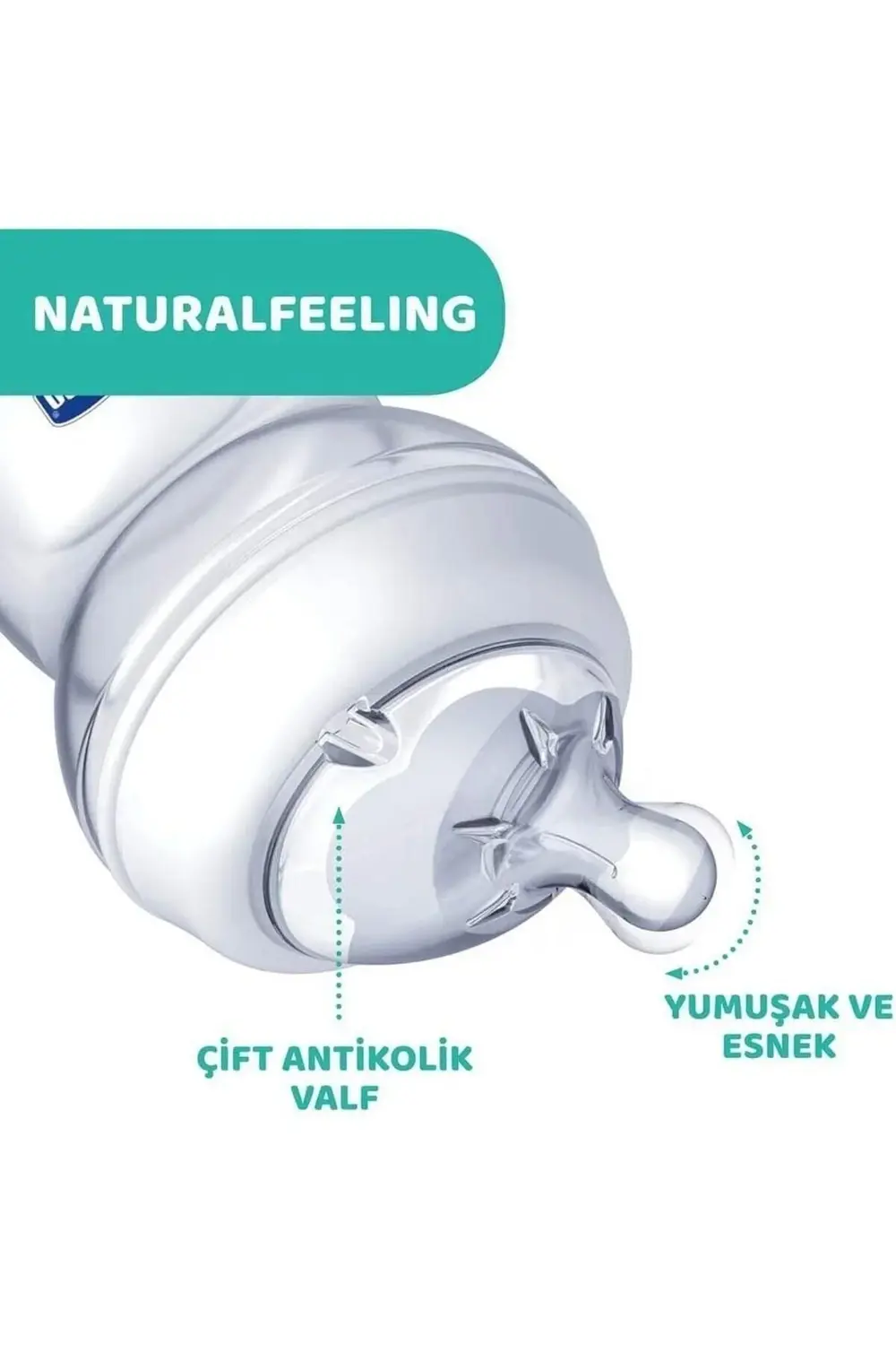 Natural Feeling Pp Biberon Seti 150+250+330 ml Desenli