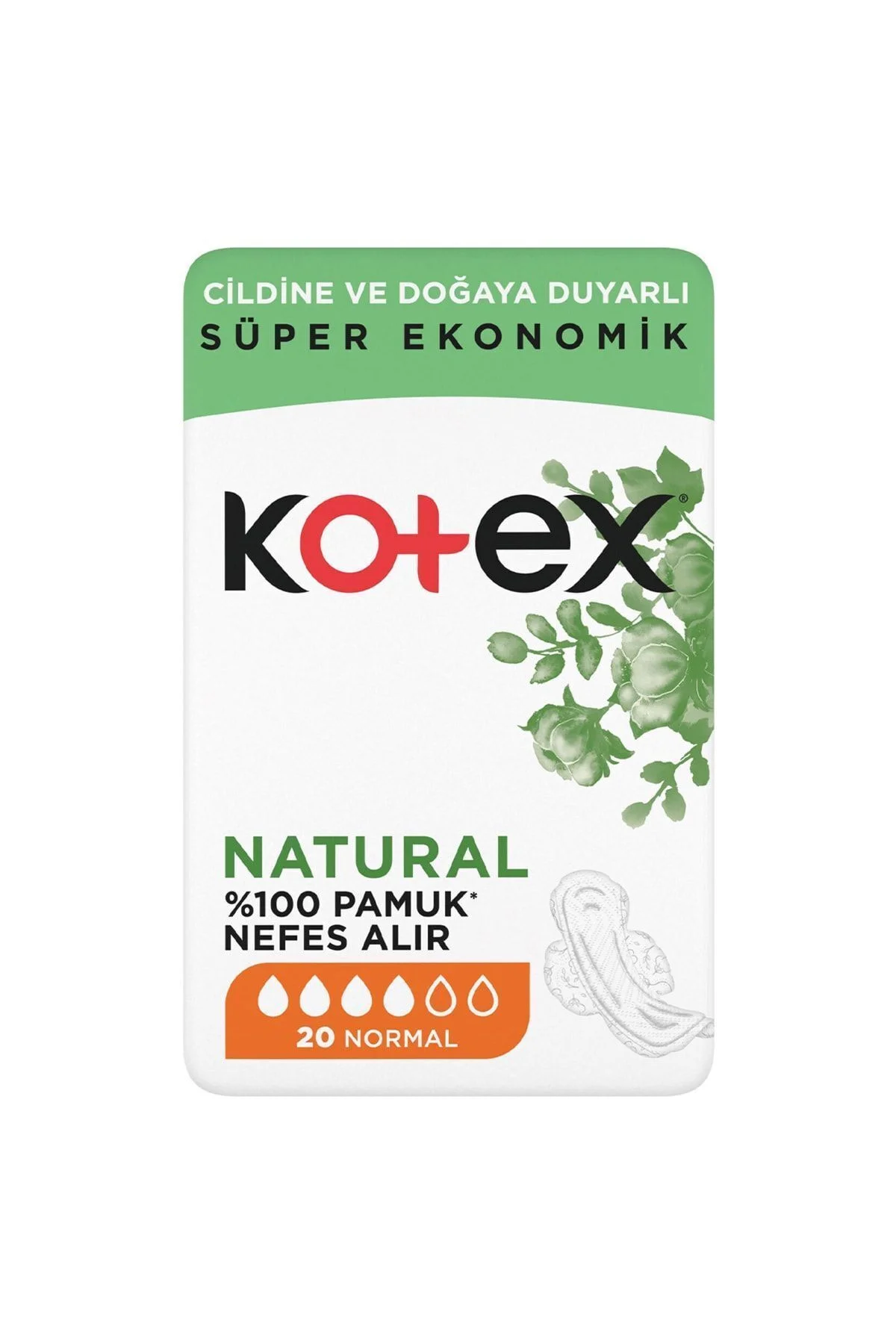 Natural Hijyenik Ped Süper Ekonomik Normal 20'li Natural Hijyenik Ped Süper Ekonomik Normal 20'li