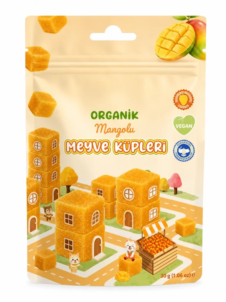 Natural Organik Mangolu Meyve Küpleri 30gr Fiyatı, Yorumları ve Özellikleri