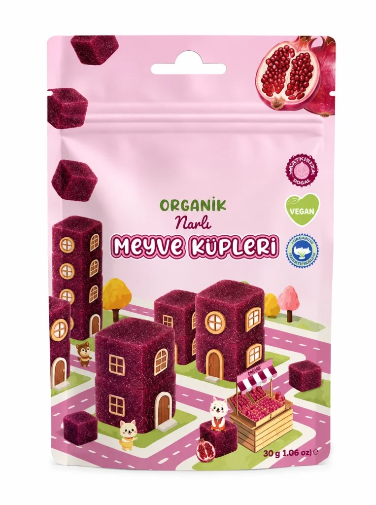 Natural Organik Narlı Meyve Küpleri 30gr Fiyatı, Yorumları ve Özellikleri