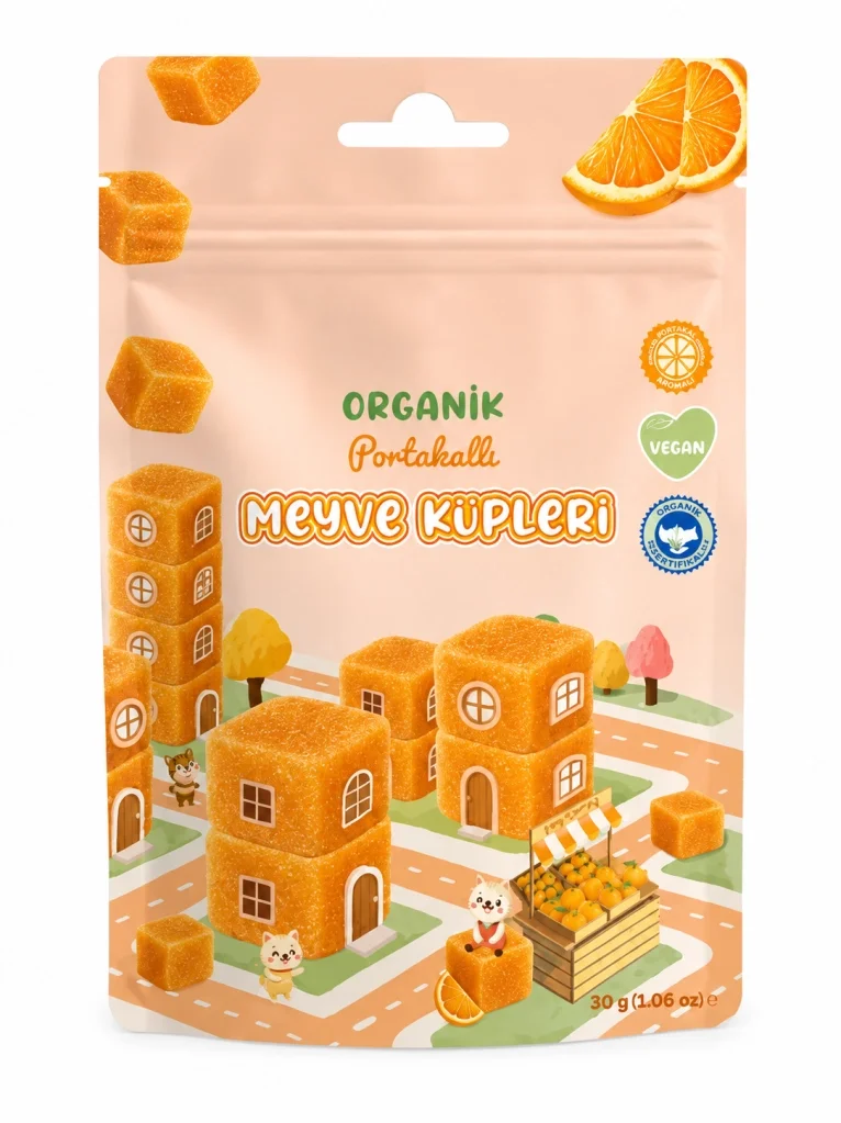 Natural Organik Portakallı Meyve Küpleri 30gr Fiyatı, Yorumları ve Özellikleri