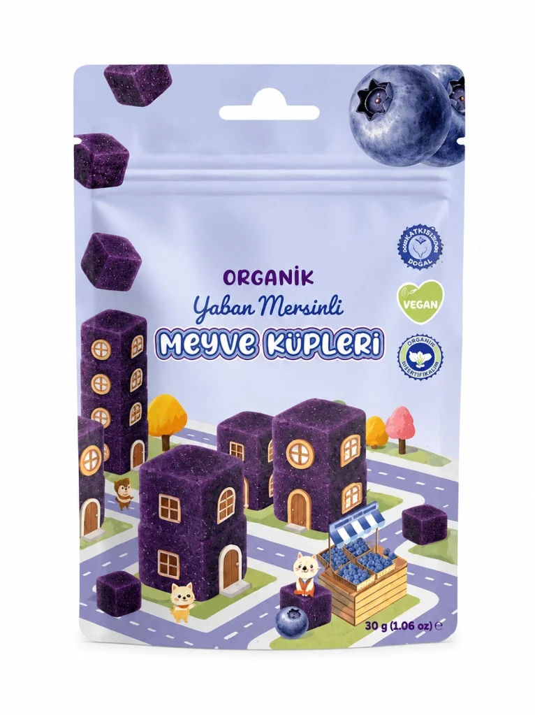 Natural Organik Yaban Mersinli Meyve Küpleri 30gr Fiyatı, Yorumları ve Özellikleri