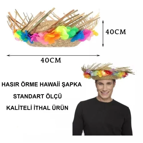 Natural Renkli Püsküllü Örme Hasır Hawaii Şapka Fiyatı, Yorumları ve Özellikleri