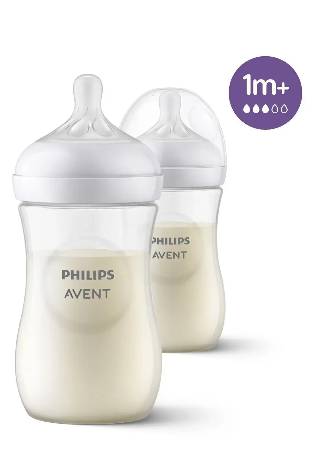 Natural Response Doğal Tepkili Pp 2'li Biberon Seti, 125ml, 0 Ay