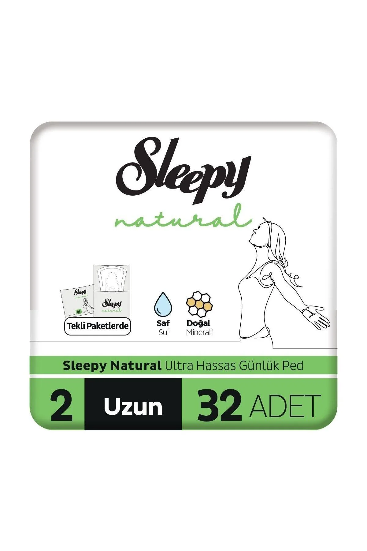 Natural Ultra Hassas Günlük Ped Uzun 32 Adet Ped Natural Ultra Hassas Günlük Ped Uzun 32 Adet Ped