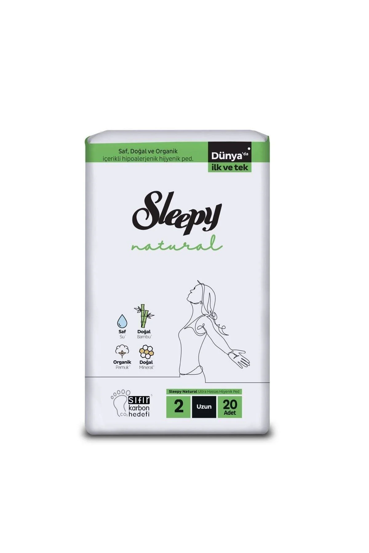 Natural Ultra Hassas Hijyenik Ped Uzun 20 Adet Ped Natural Ultra Hassas Hijyenik Ped Uzun 20 Adet Ped