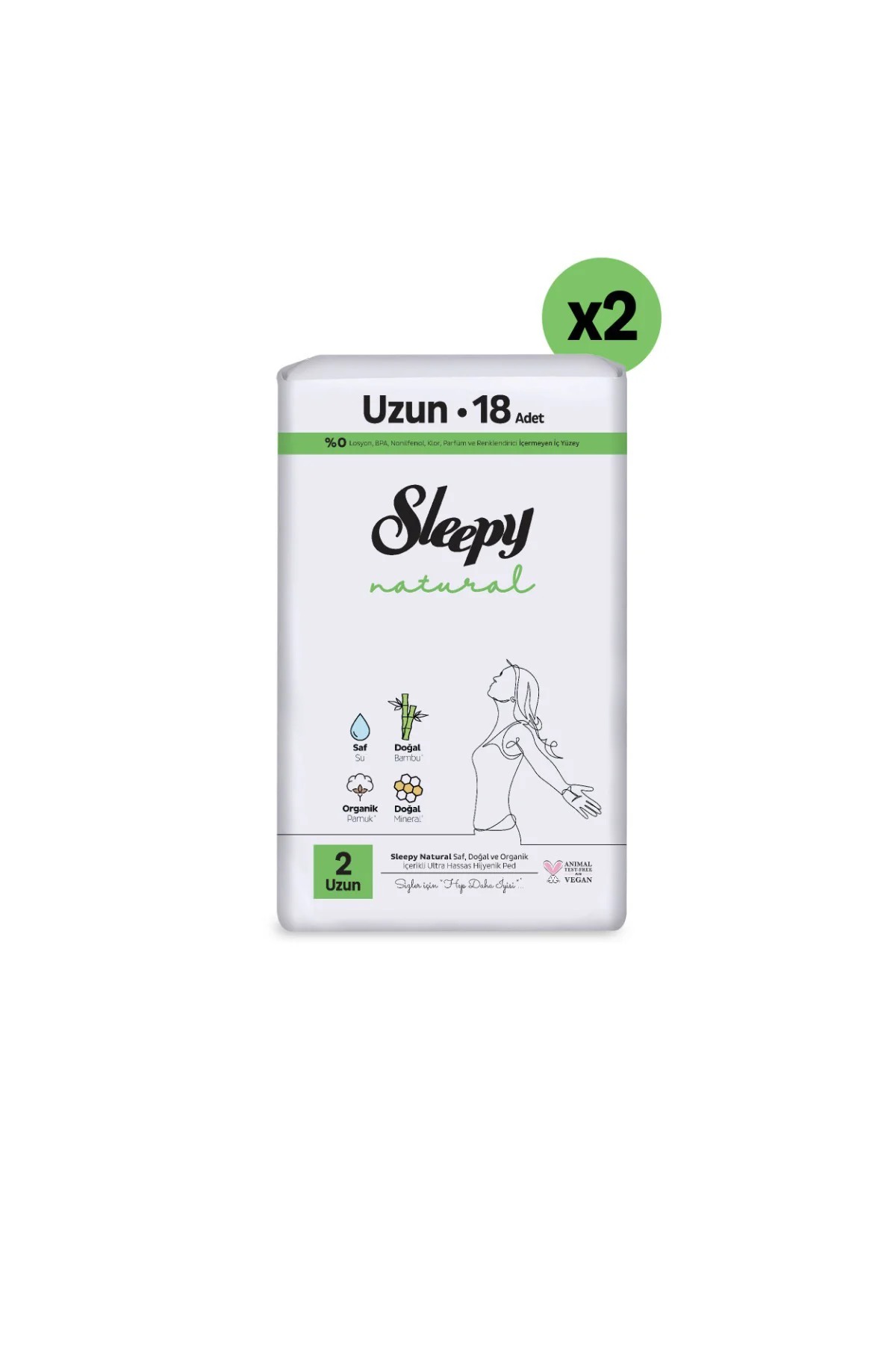 Natural Ultra Hassas Hijyenik Ped Uzun 36 Adet Natural Ultra Hassas Hijyenik Ped Uzun 36 Adet