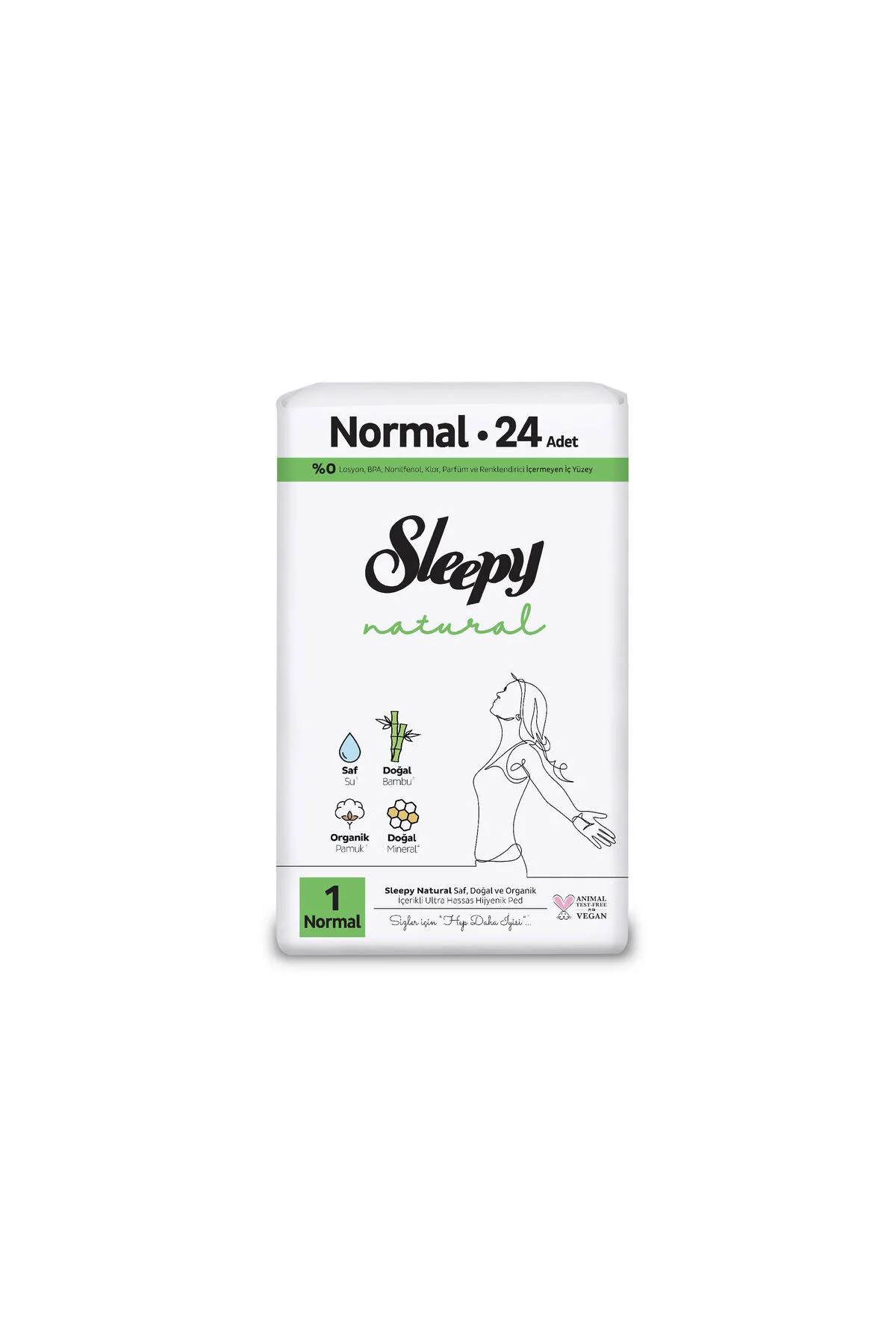 Natural Ultra Hassas Hijyenik Ped Normal 24 Adet Ped Natural Ultra Hassas Hijyenik Ped Normal 24 Adet Ped