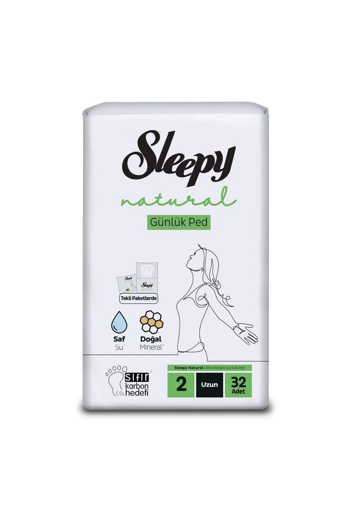 Natural Ultra Hassas Günlük Ped Uzun 32 Adet Ped Natural Ultra Hassas Günlük Ped Uzun 32 Adet Ped