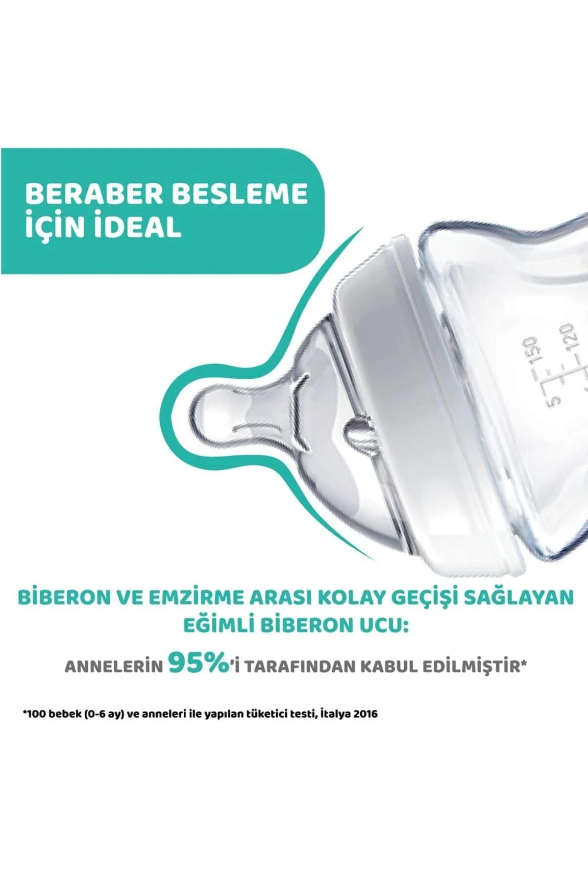 Naturalfeeling Cam Biberon 150 ml 0+ Ay Yavaş Akışlı