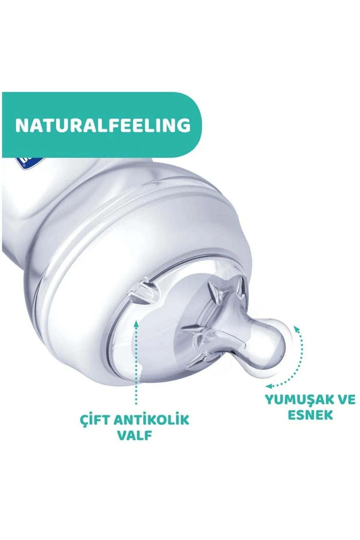 Naturalfeeling Cam Biberon 150 ml 0+ Ay Yavaş Akışlı