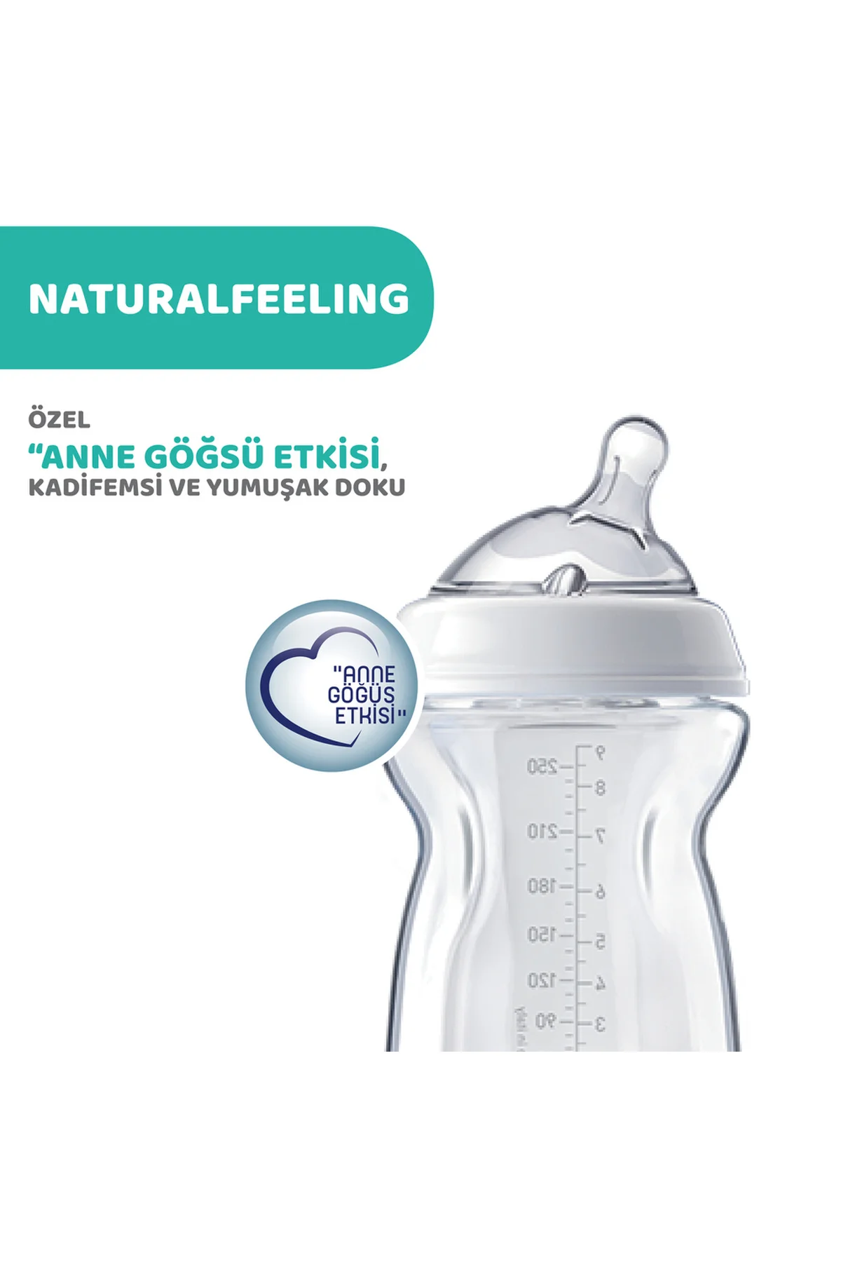 NATURALFEELING CAM BİBERON  0 AY+ 250 ML
