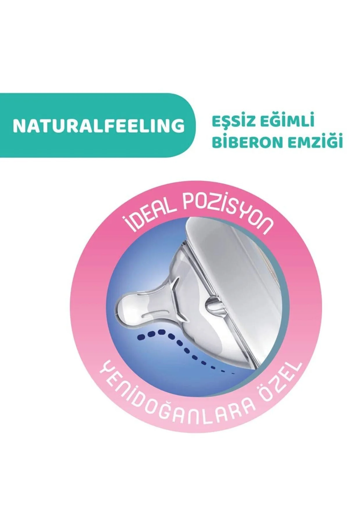 Naturalfeeling Cam Biberon 150 ml 0+ Ay Yavaş Akışlı