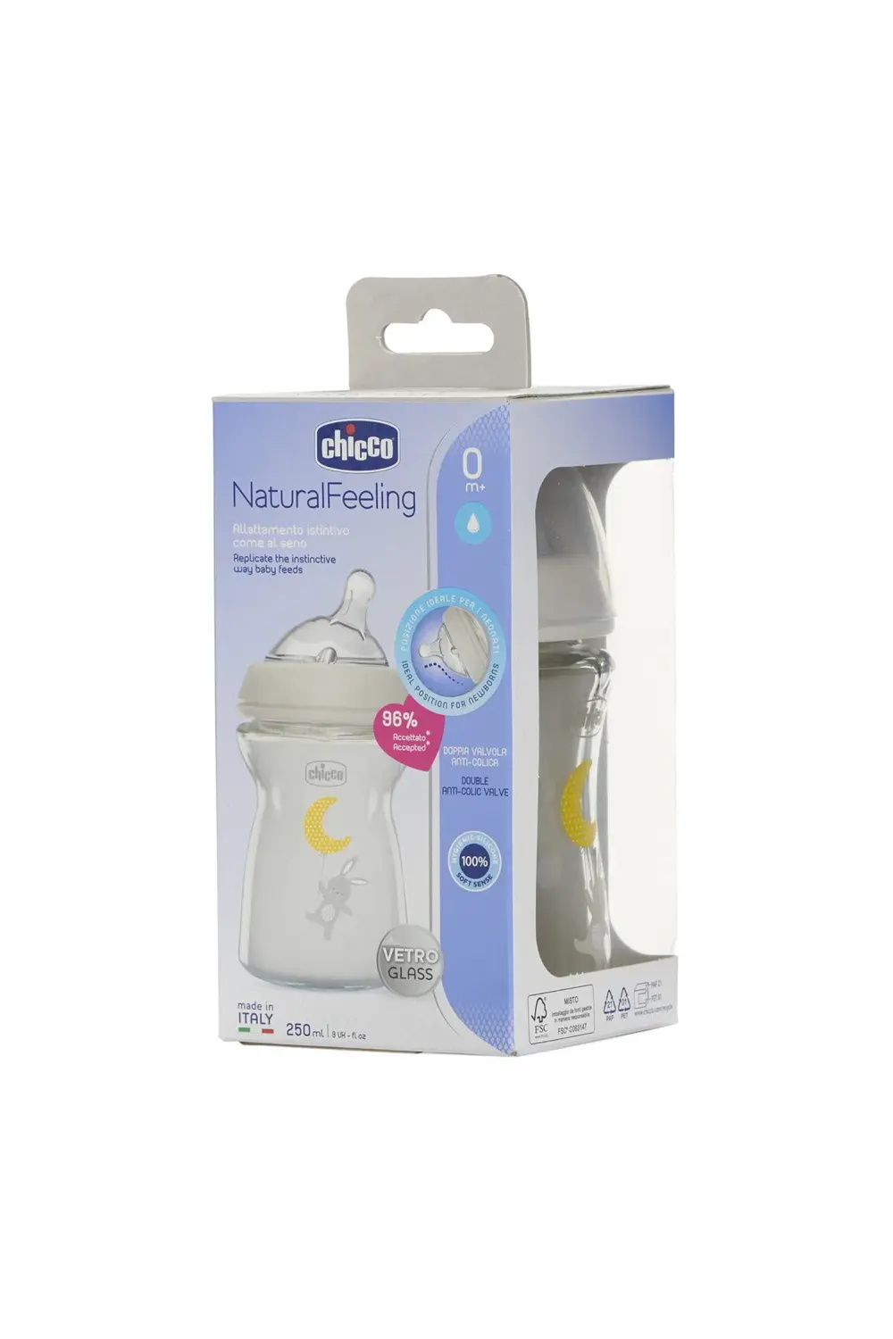 NATURALFEELING CAM BİBERON  0 AY+ 250 ML