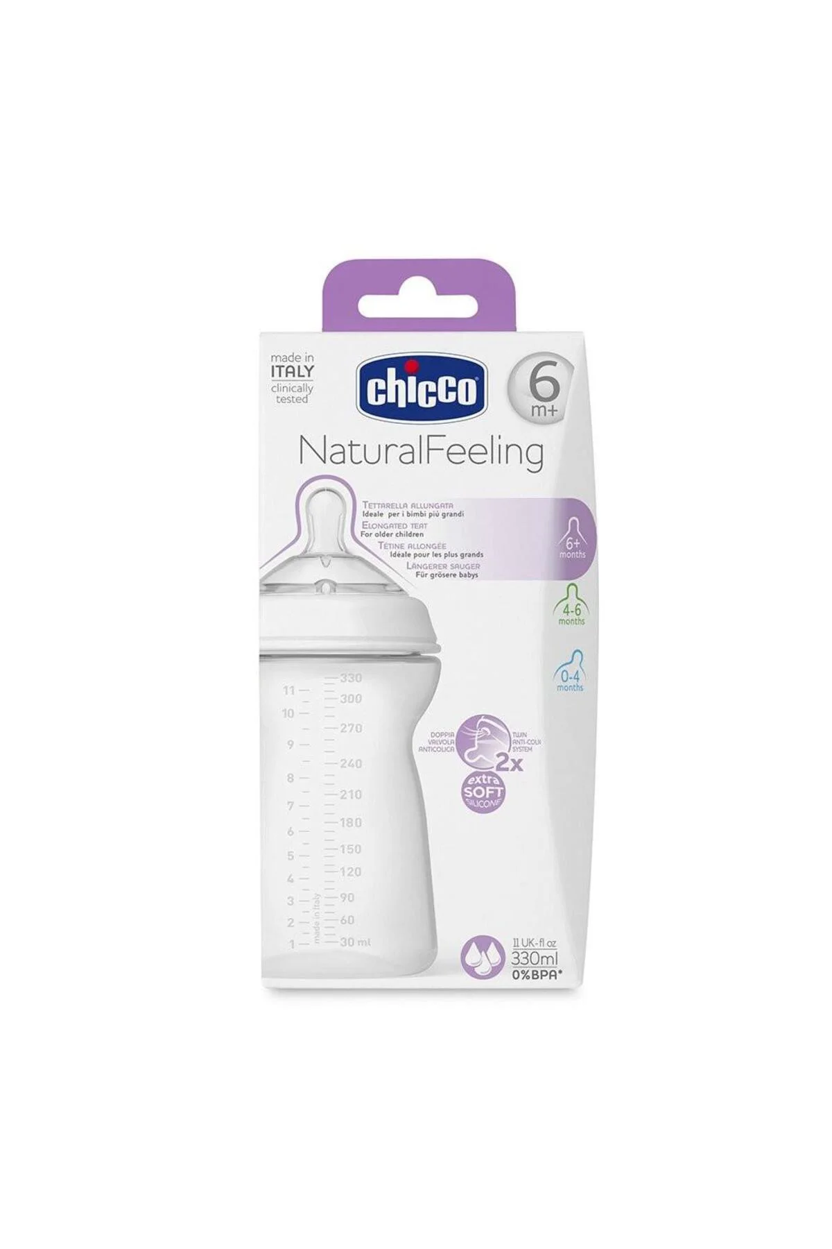 NaturalFeeling PP Biberon 6 Ay+ 330 ml
