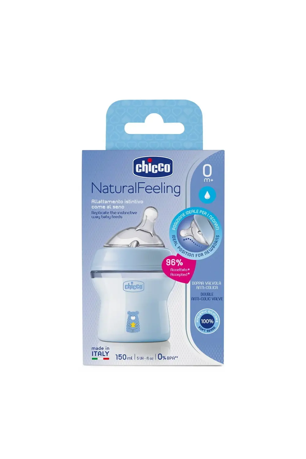 NATURALFEELING PP BİBERON 0AY150ML ERKEK