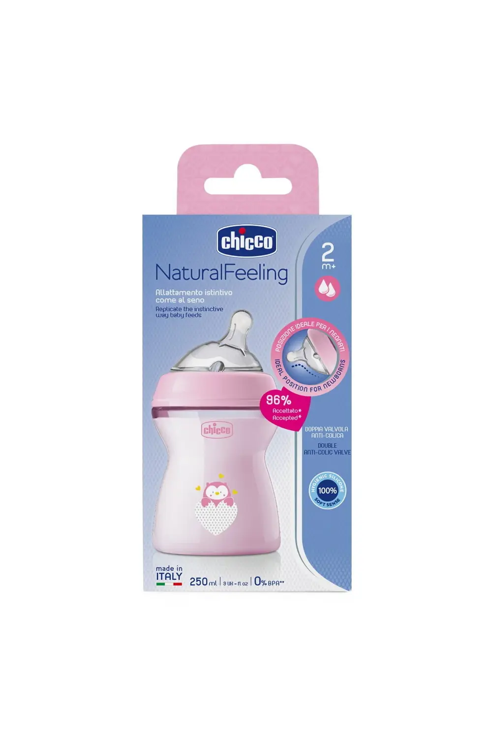 NATURALFEELING PP BİBERON 2 AY250ML-KIZ