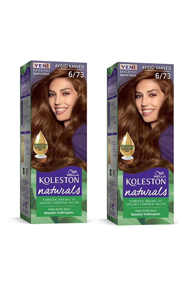 Naturals Saç Boyası Ayışığı Kahvesi 6/73 2x Paket - Wella Koleston Naturals ile Uyumlu Kalıcı Saç Boyası Fiyatı, Yorumları ve Özellikleri