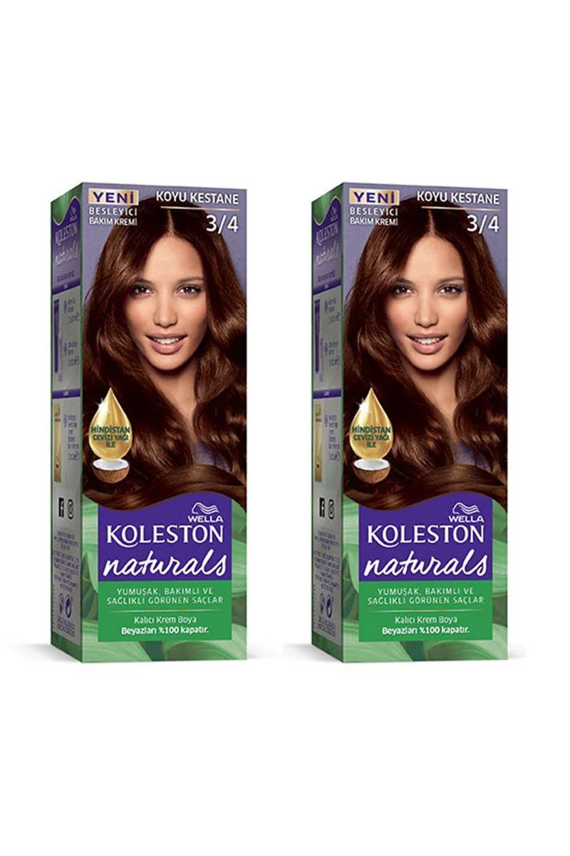 Naturals Saç Boyası Koyu Kestane 3/4 2x Paket – Beyaz Kapama Garantili Kalıcı Saç Boyası Fiyatı, Yorumları ve Özellikleri