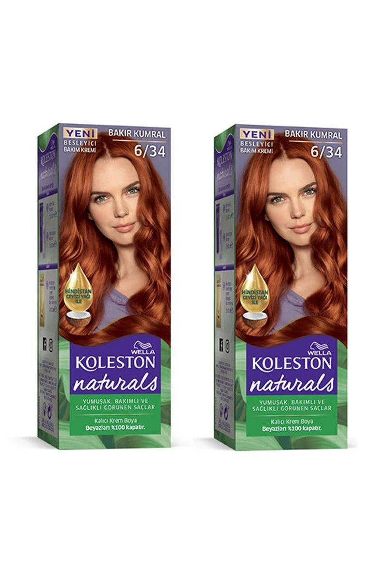 Naturals Saç Boyası Bakır Kumral 6/34 2x Paket – Yoğun Renk & Beyaz Kapama Fiyatı, Yorumları ve Özellikleri