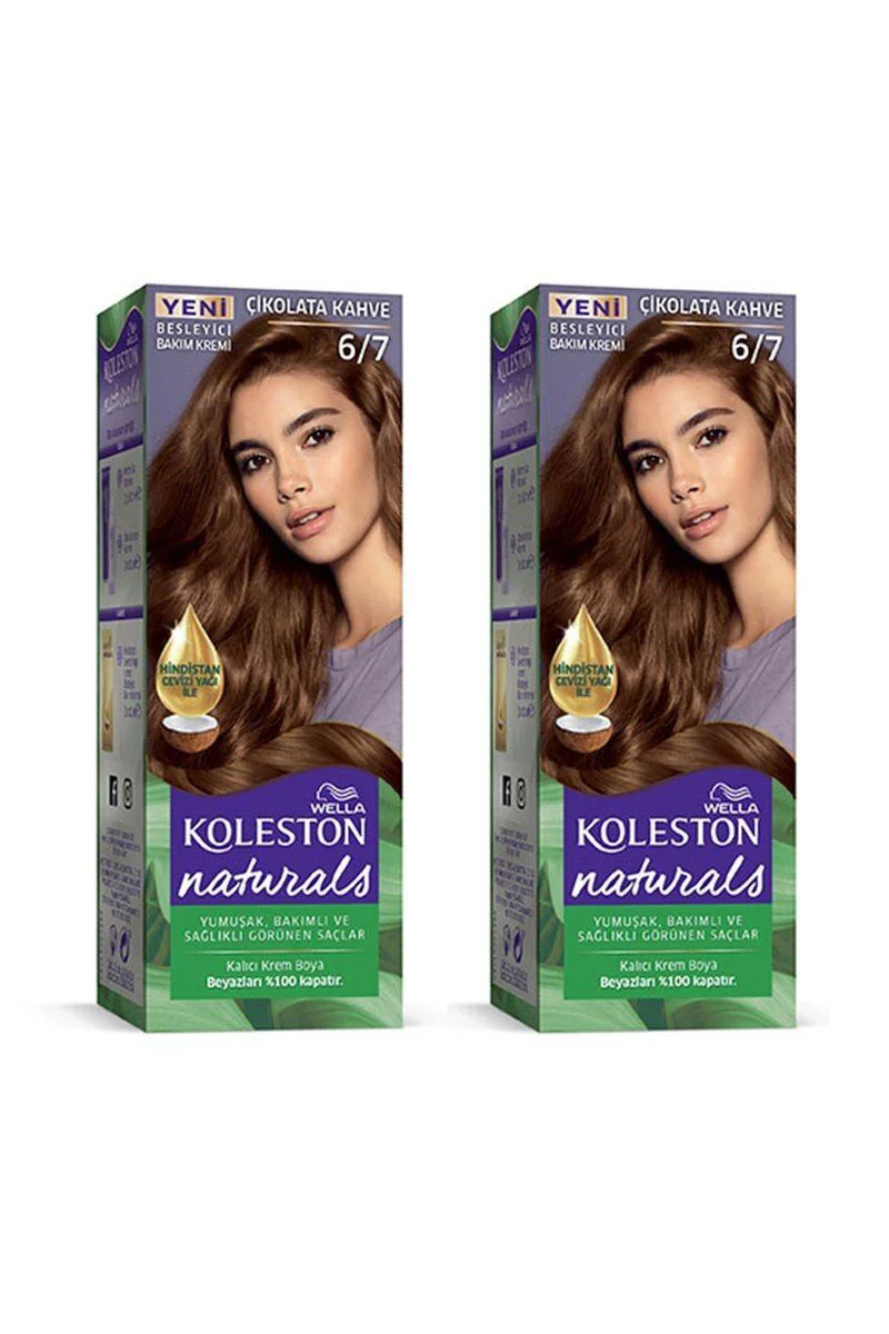 Naturals Saç Boyası Çikolata Kahve 6/7 - 2x Paket Kalıcı Renk Naturals Saç Boyası Çikolata Kahve 6/7 - 2x Paket Kalıcı Renk