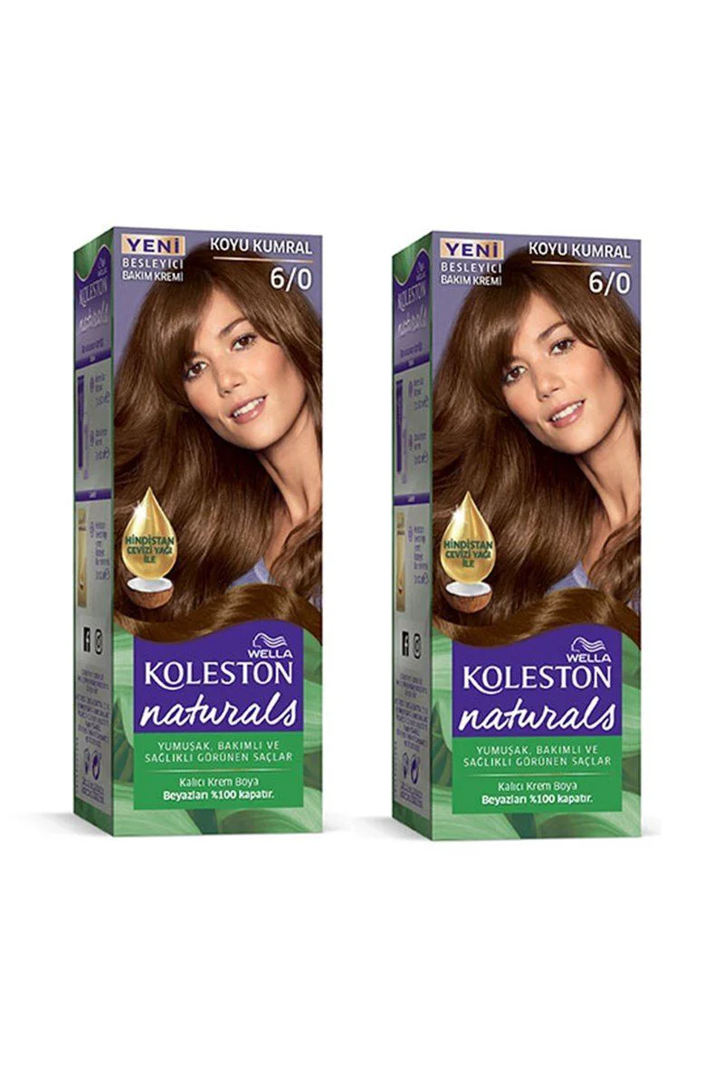 Naturals Saç Boyası Koyu Kumral 6/0 2x Paket - 6 Haftaya Kadar Kalıcı Yoğun Renk ve Beyaz Kapama Naturals Saç Boyası Koyu Kumral 6/0 2x Paket - 6 Haftaya Kadar Kalıcı Yoğun Renk ve Beyaz Kapama