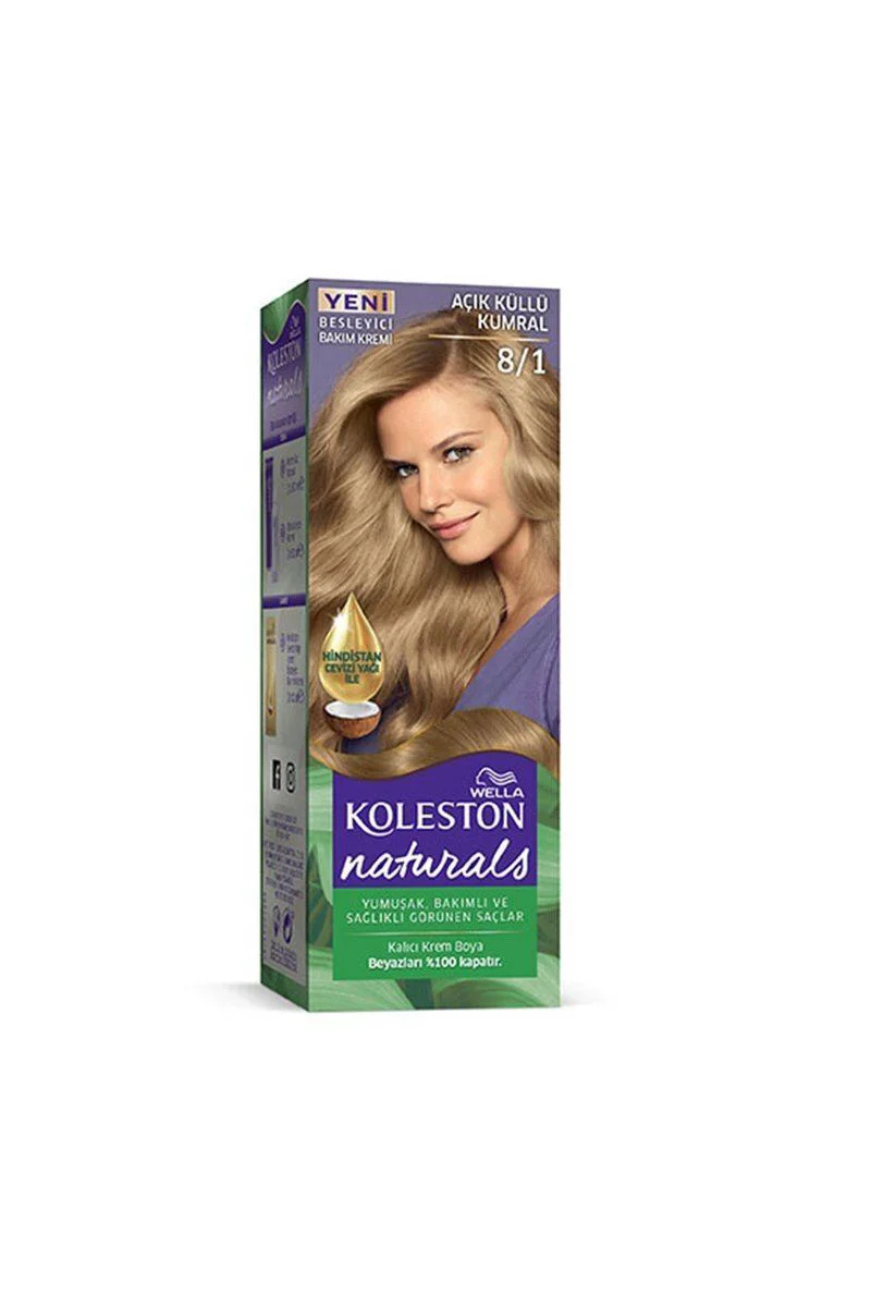 Naturals Saç Boyası Açık Küllü Kumral 8/1 – Kalıcı Saç Boyası, Beyaz Kapama Naturals Saç Boyası Açık Küllü Kumral 8/1 – Kalıcı Saç Boyası, Beyaz Kapama