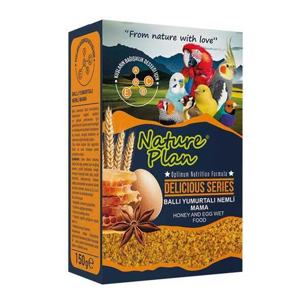 Nature Plan Delicious Ballı Yumurtalı Kuş Maması 150Gr Nature Plan Delicious Ballı Yumurtalı Kuş Maması 150Gr