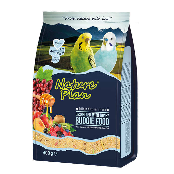 Nature Plan Kabuksuz Muhabbet Kuşu Yemi 400 gr