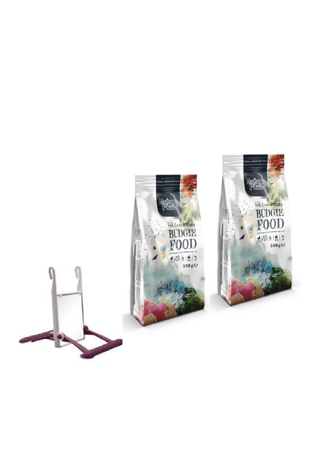 Nature Plan Premium Muhabbet Kuşu Yemi 500 Gr X 2 Adet +Muhabbet 