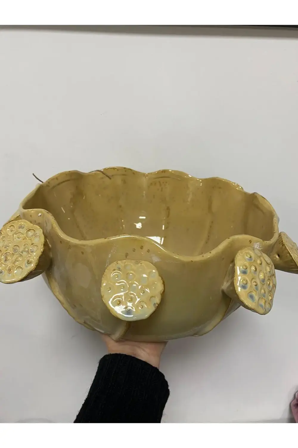 Nature Seramik Lotus Meyvelik Büyük 38x40x15 cm