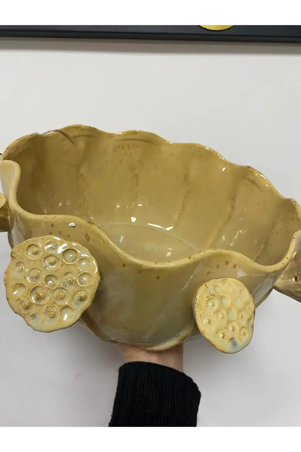 Nature Seramik Lotus Meyvelik Büyük 38x40x15 cm