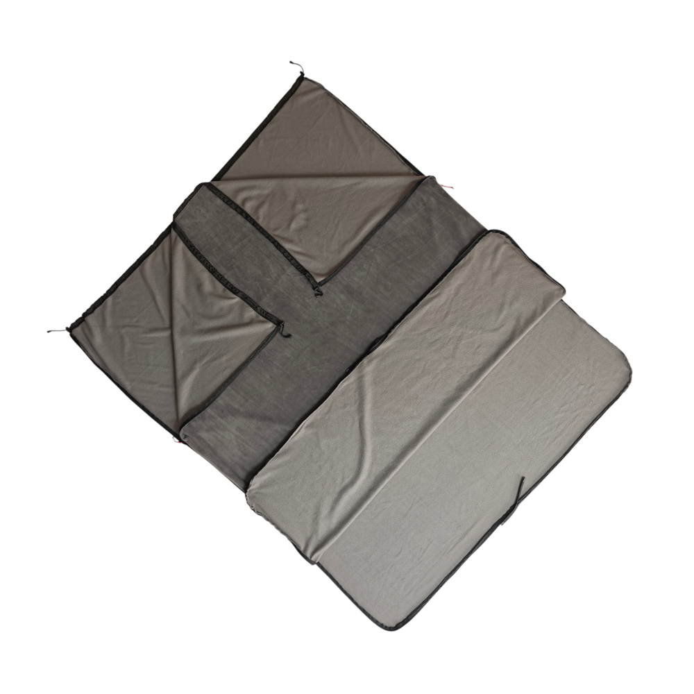 Naturecamp Deni Gri Birleştirilebilir Çift Kişilik Polar Kamp Uyk