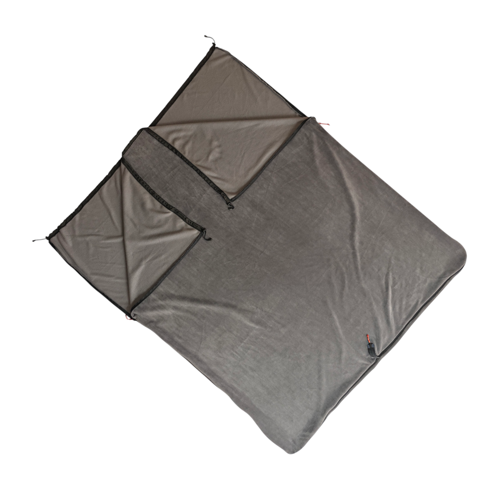 Naturecamp Deni Gri Birleştirilebilir Çift Kişilik Polar Kamp Uyk