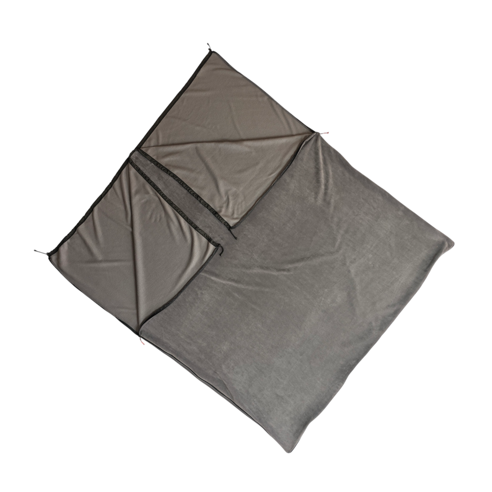 Naturecamp Seyi Gri Birleştirilebilir Çift Kişilik Polar Kamp Uyk