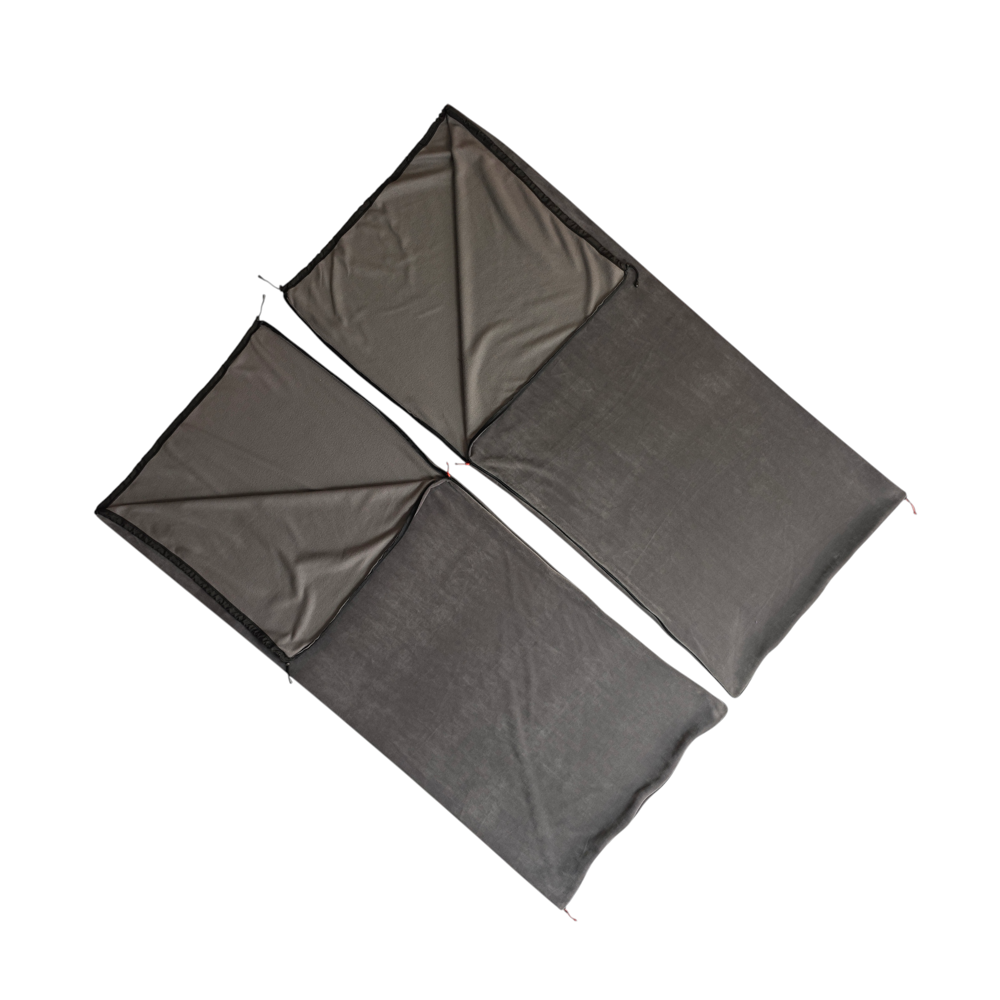 Naturecamp Seyi Gri Birleştirilebilir Çift Kişilik Polar Kamp Uyk