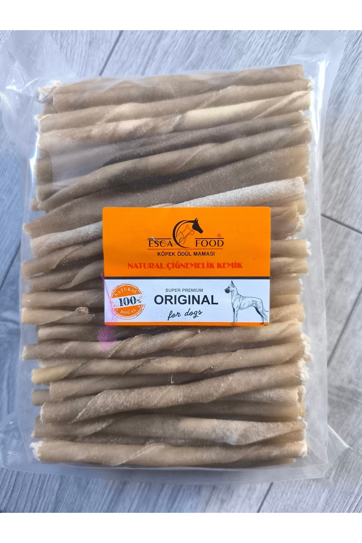 Naturel Burgu Köpek Ödülü Kemik 12 Cm - 100'lü 500 gr