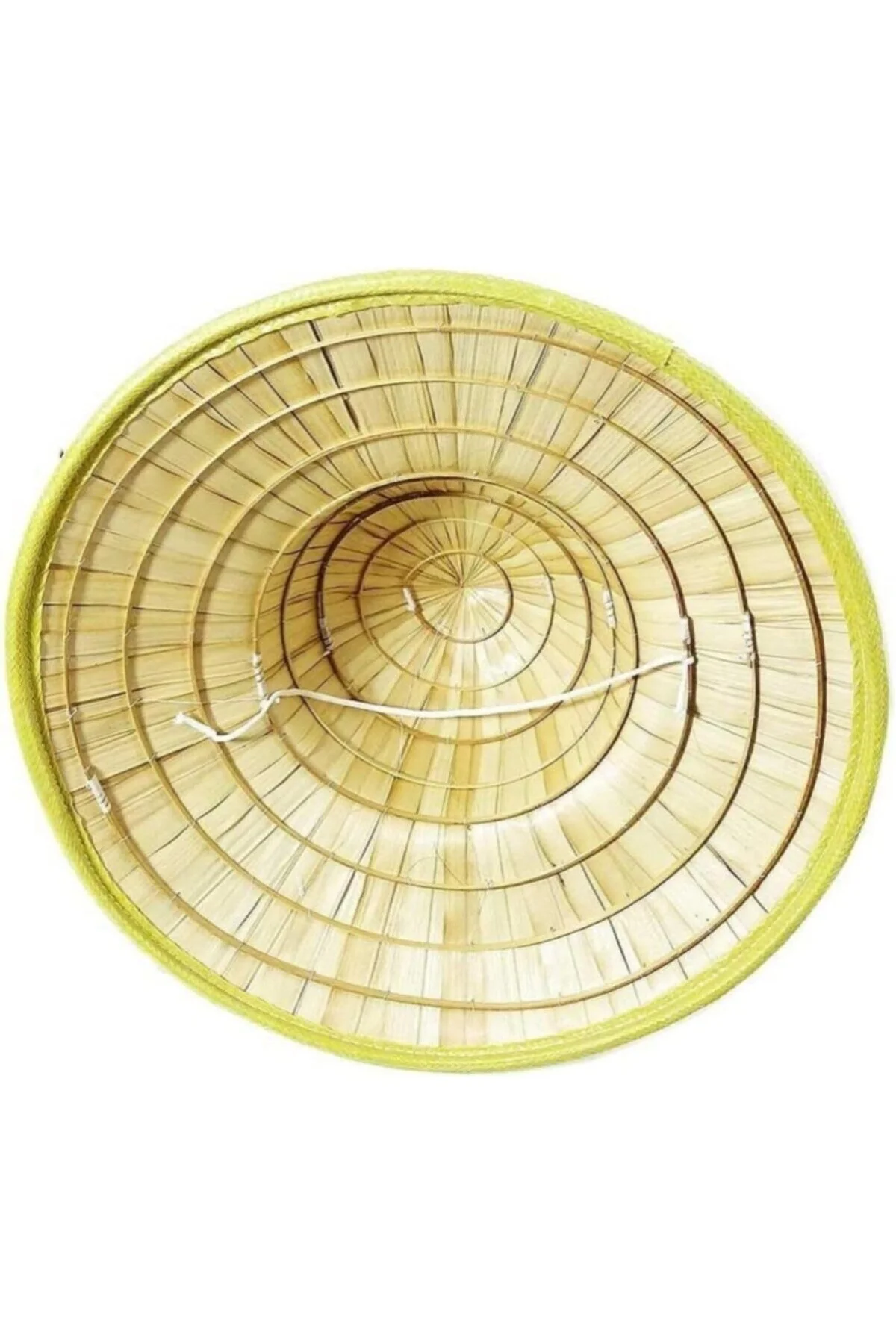 Naturel Renk Cambodia Kamboçyalı Vietnam Konik Şapkası Pvc Hasır