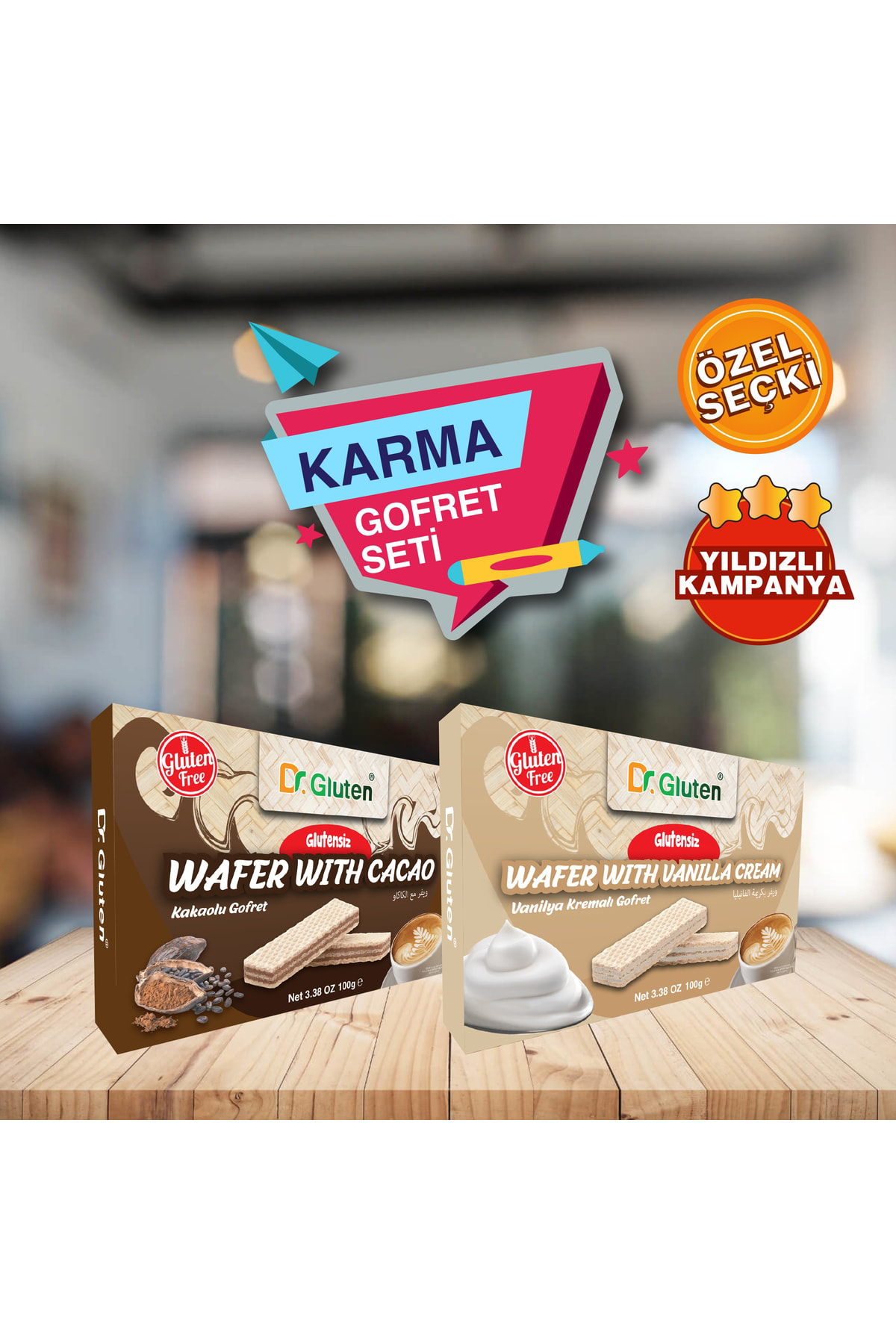 Naturpy Gofretler (kakaolu, Vanilyalı) Özel Seçki Karma Gofret Se