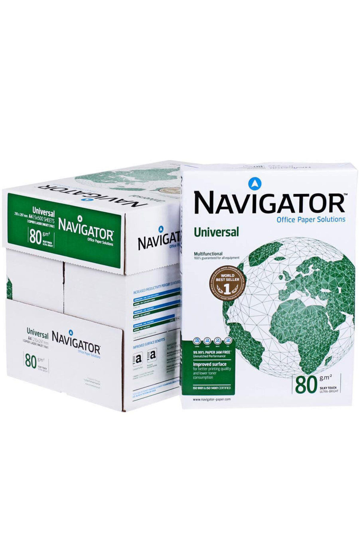 Navigatör Navigator A4 Fotokopi Kağıdı 80 Gr 1 Koli (5 Paket)