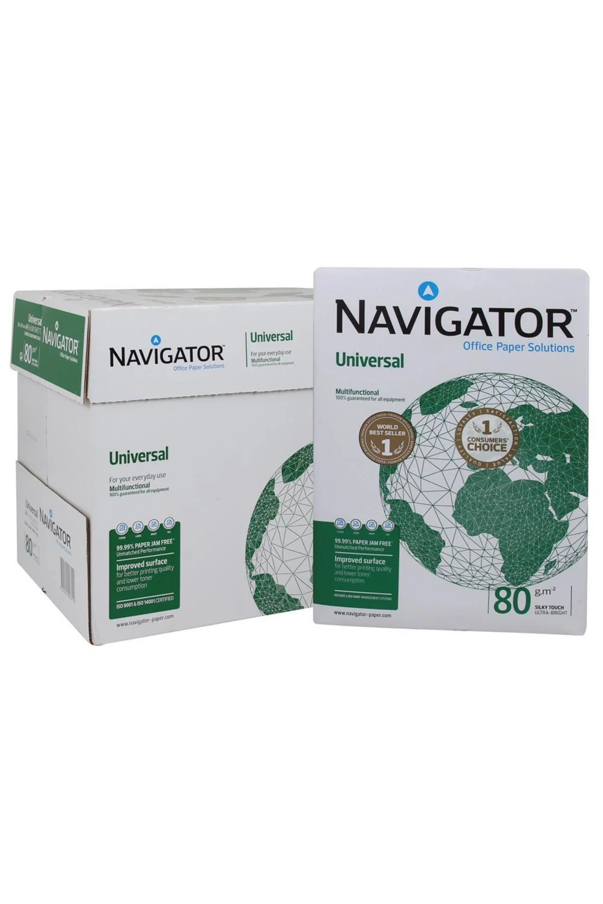 Navigator A4 Fotokopi Kağıdı 80 g/m² 500 Yaprak x 5 Paket